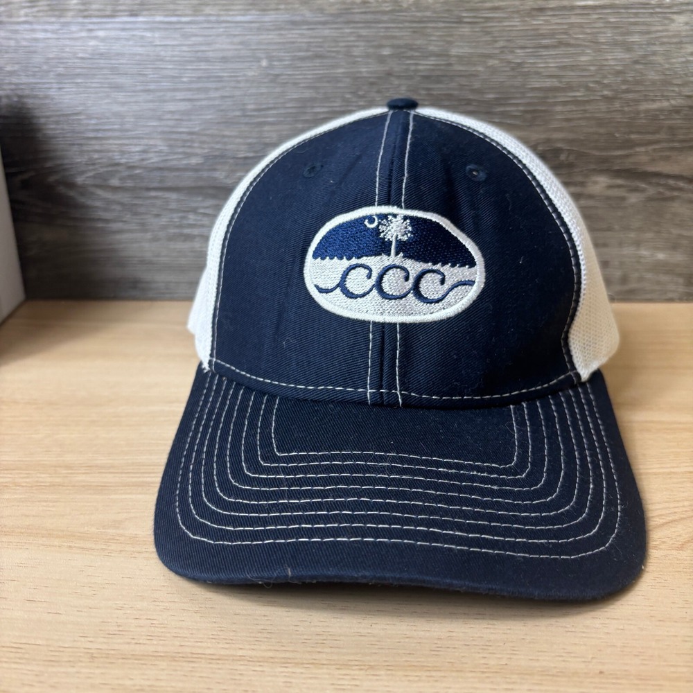 South Carolina Hat Cap Snap Back Blue State Flag Logo Adjustable